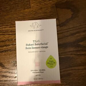 Drunk Elephant T.L.C. Sukari Babyfacial - pale pink & white packaging